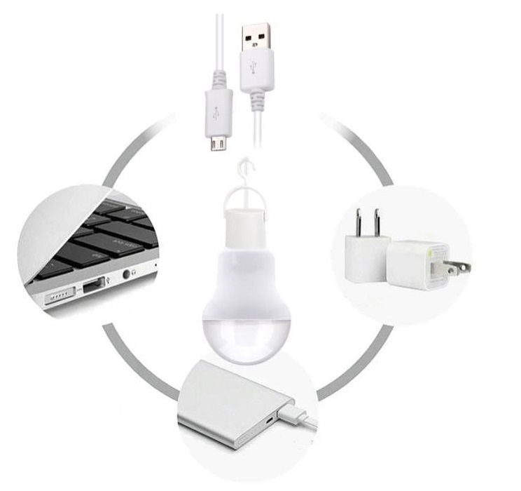 لامپ 5W اضطراری LED با کابل USB و Micro usb