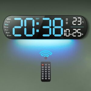 ساعت اتوبوسی با دماسنج و تقویم دیجیتالی LED بزرگ مدل 5505