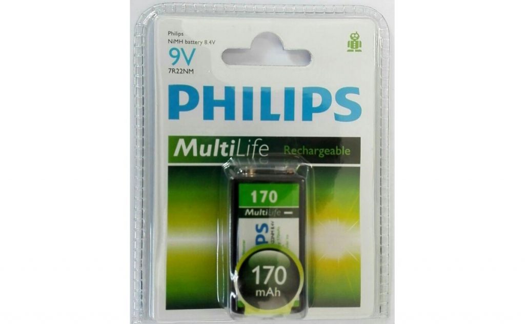 باتری کتابی قابل شارژ فیلیپس MultiLife با ظرفیت 170mAh