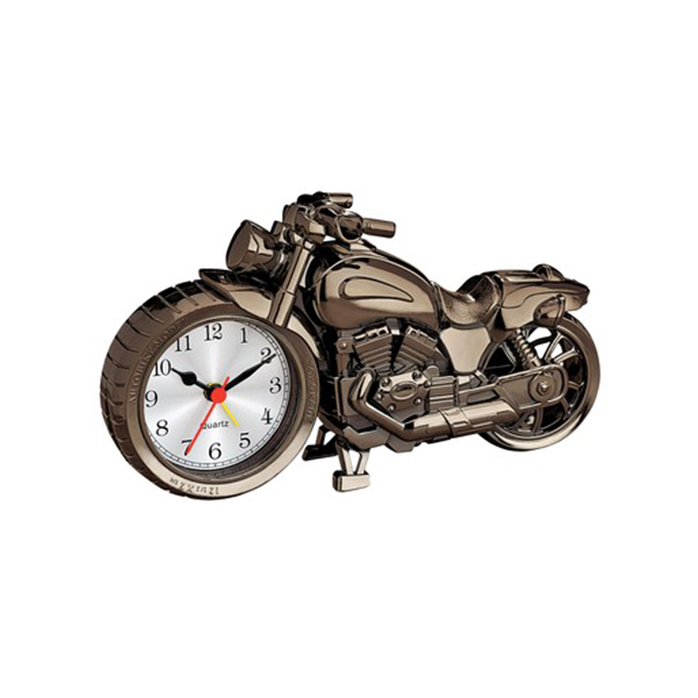 ساعت فانتزی - عقربه ای رومیزی طرح موتورسیکلت