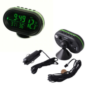 ساعت ، دماسنج دیجیتال چند منظوره خودرو به همراه تستر ولتاژ مدل VST-7009V