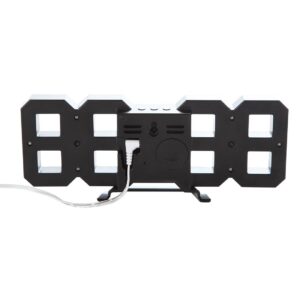ساعت دیواری و رومیزی سفید و سگمنت قرمز مدل X Segment Clock