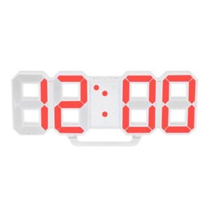 ساعت دیواری و رومیزی بدنه سفید مدل X Segment Clock