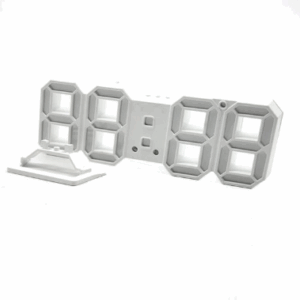 ساعت دیواری و رومیزی سفید و سگمنت قرمز مدل X Segment Clock