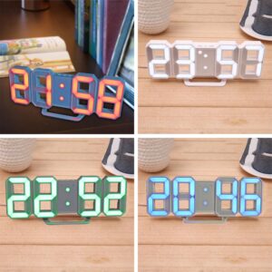 ساعت دیواری و رومیزی مشکی و سگمنت سبز مدل X Segment Clock