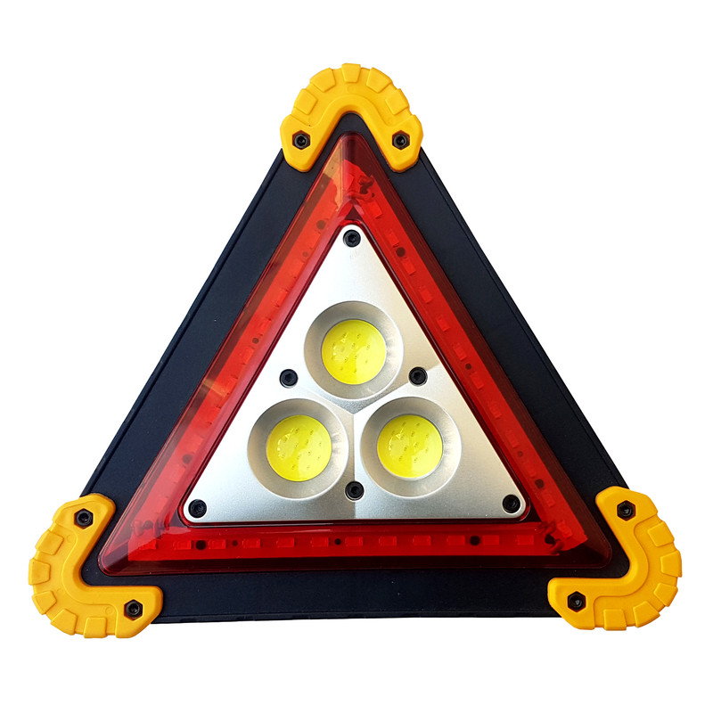 چراغ خطر مثلثی شارژی چندکاره مدل W842 / LL-303