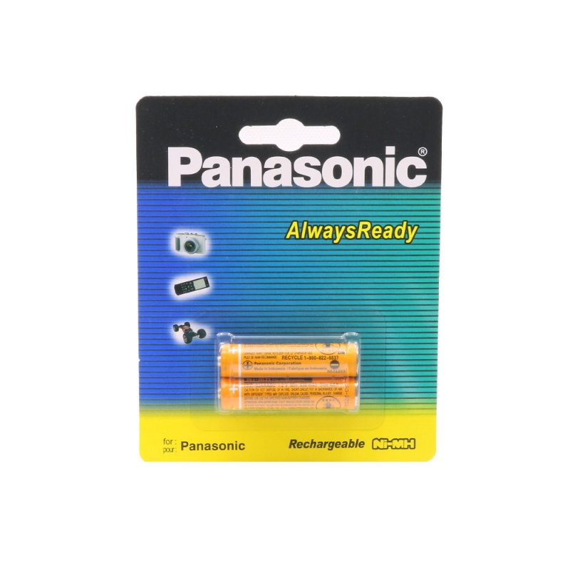 باتری نیم قلمی قابل شارژ 830mAh دوتایی مارک پاناسونیک Panasonic