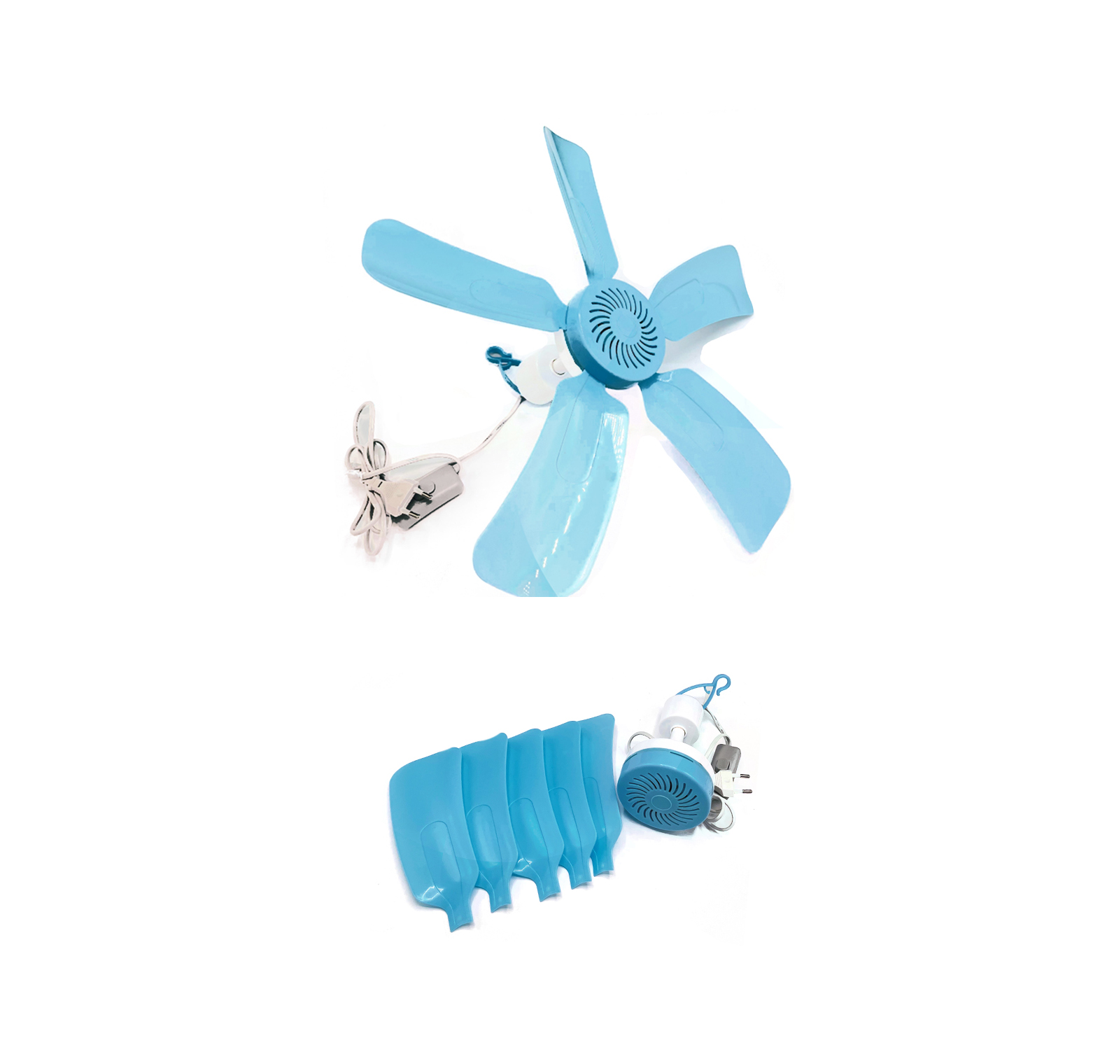 پنکه سقفی پرتابل پنج پر برقی