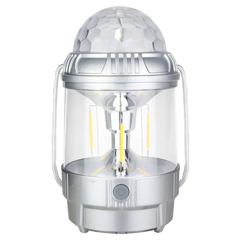 چراغ کمپینگ رقص نور فانوسی شارژی چندکاره مدل 978