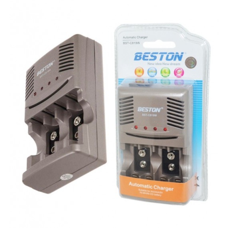 شارژر اتوماتیک چند کاره باتری قلمی، نیم قلمی و کتابی BST-C819W مارک BESTON