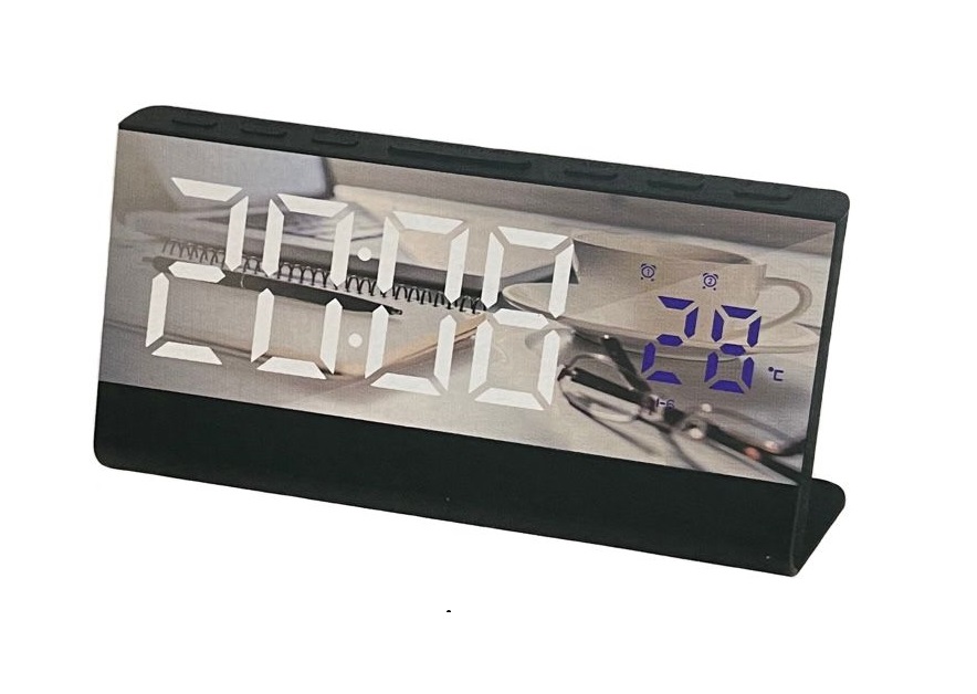 ساعت و دماسنج دیجیتالی رومیزی آینه ای gaosiio مدل DS-3678L