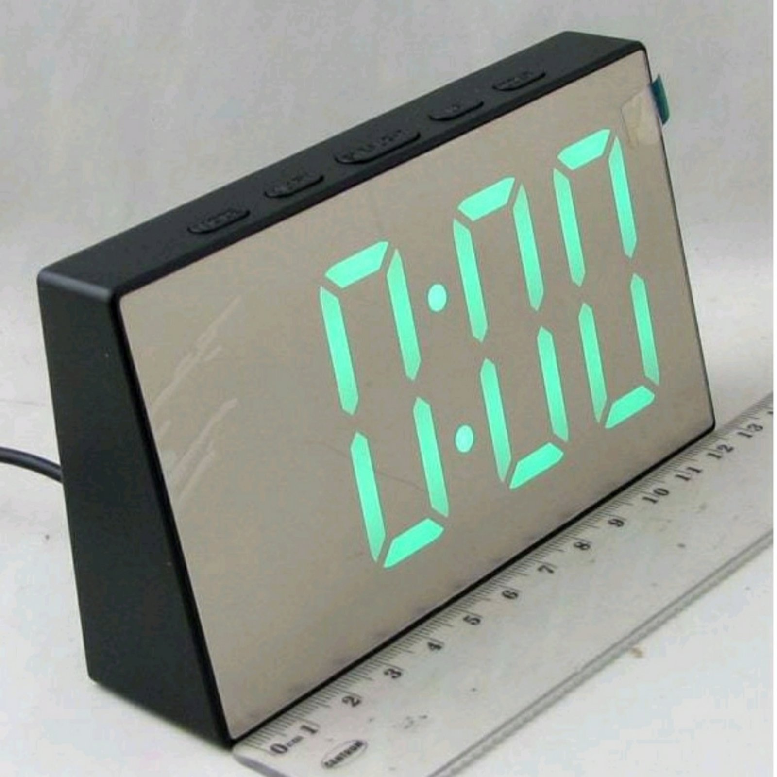 ساعت رومیزی دیجیتال LED آینه ای بدنه مشکی مدل DS-3699L