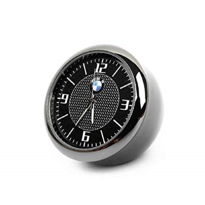 ساعت رو داشبوردی رومیزی بدنه فلزی لوگو BWM