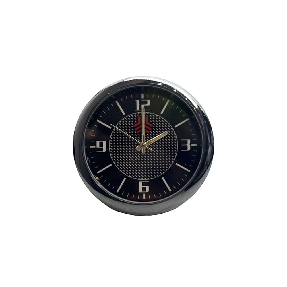 ساعت رو داشبوردی رومیزی بدنه فلزی لوگو سایپا