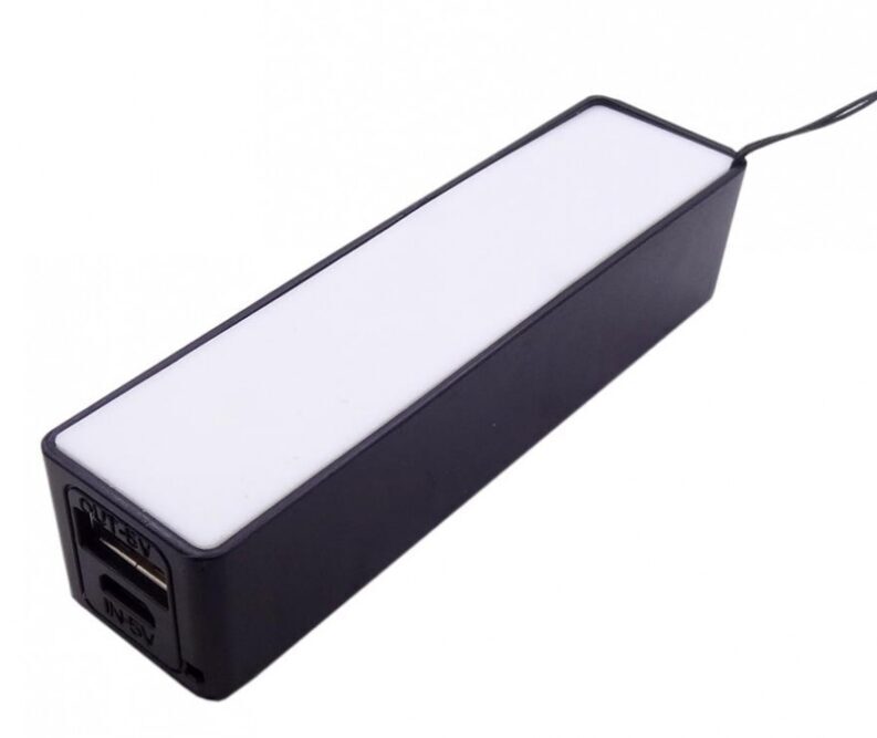مینی کیس پاوربانک جیبی تک سل پلاستیکی دارای خروجی 5V 1A