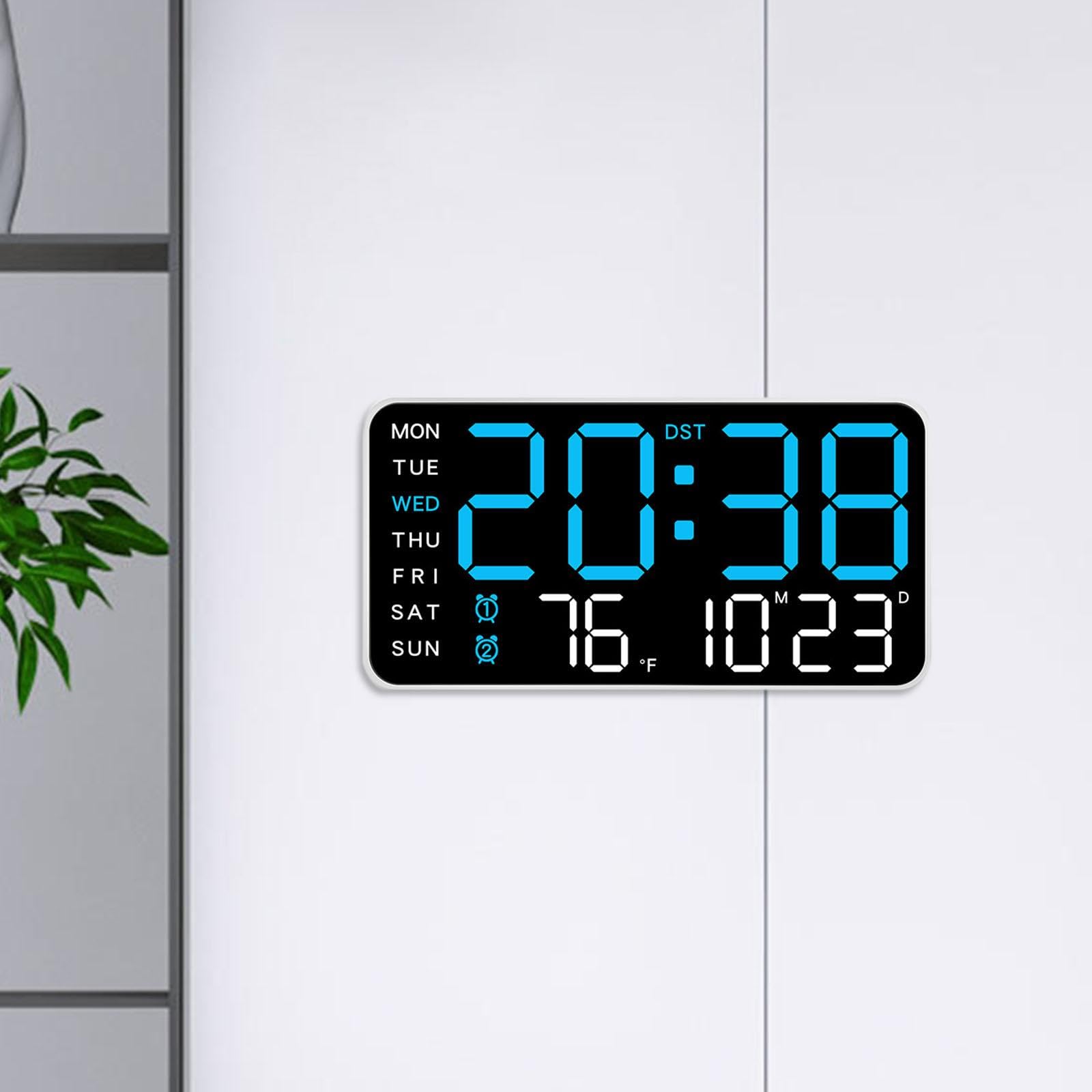 ساعت دیجیتال LED رومیزی و دیواری مدل 6659 دارای دماسنج و تقویم