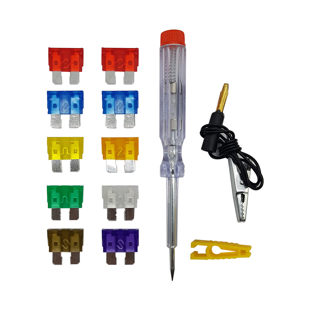 تستر برق خودرو مدل EL-6805 به همراه فیوز