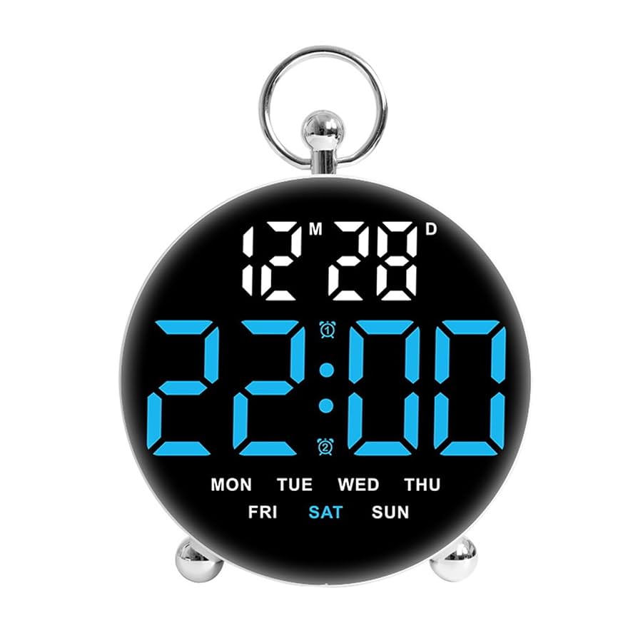 ساعت LED دیجیتالی رومیزی گرد مدل 8029