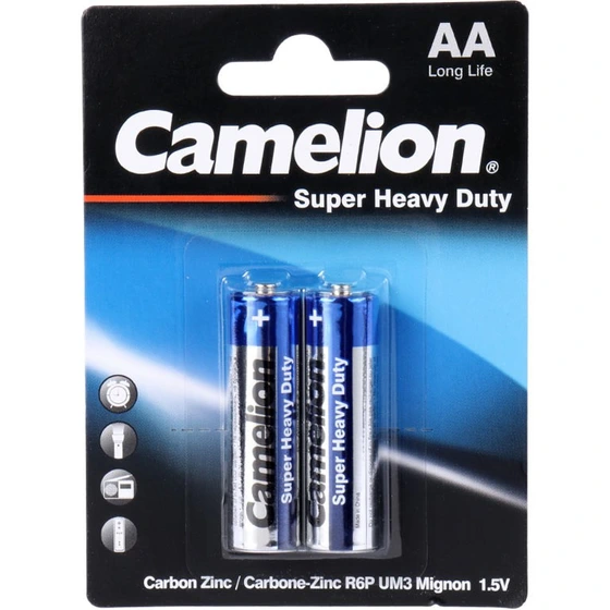 باتری قلمی Super Heavy Duty دوتایی مارک Camelion