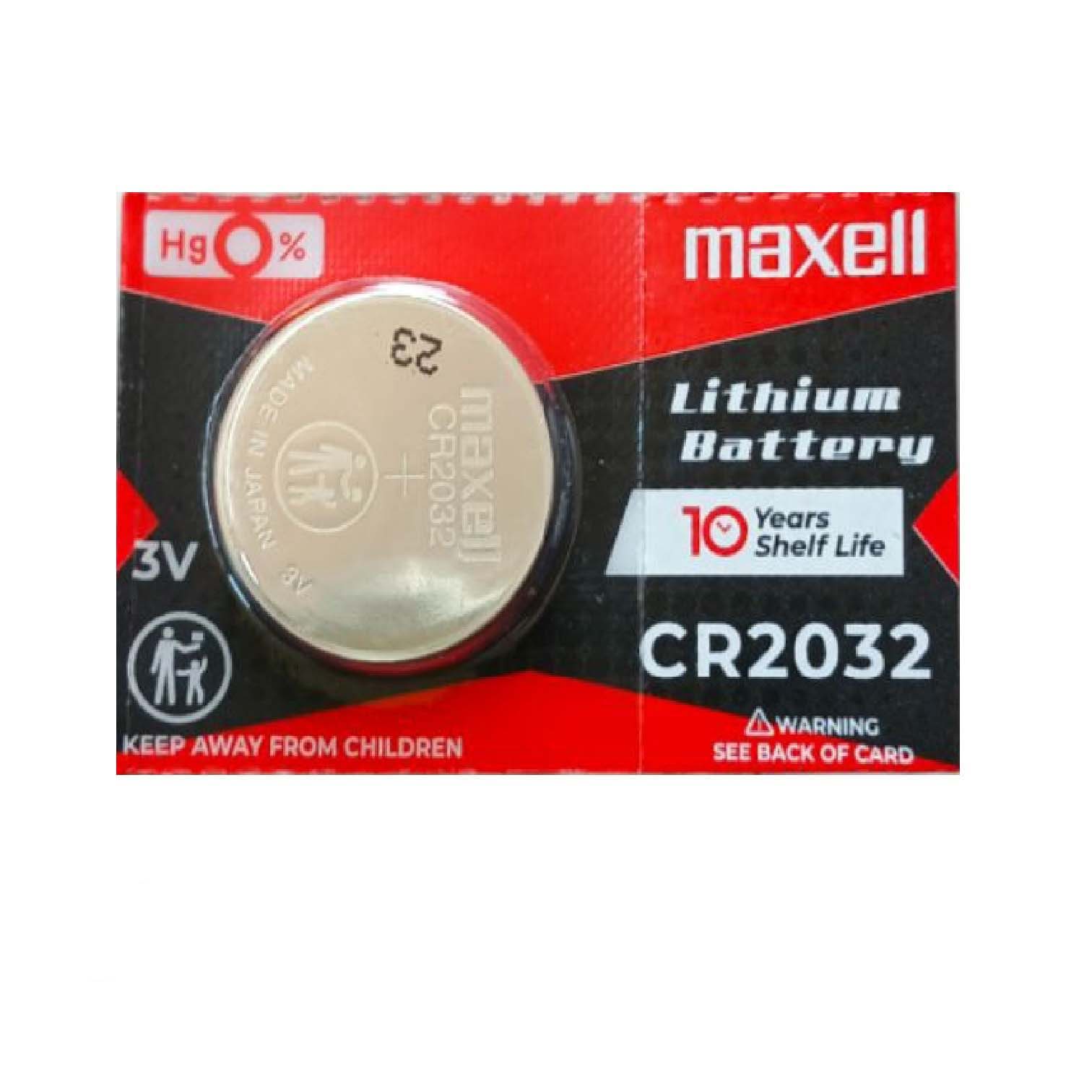 باتری سکه ای 3 ولت CR2032 تکی مارک MAXELL ژاپنی اصل باتری سکه ای 3 ولت CR2032 تکی مارک MAXELL ژاپنی اصل