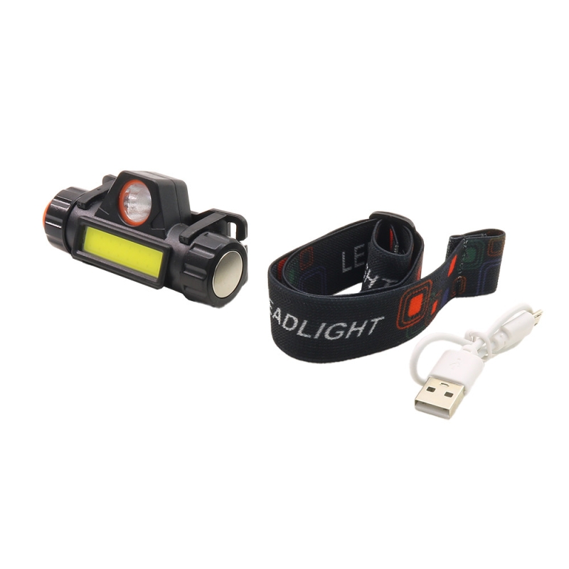 چراغ پیشانی شارژی COB+XPE مدل 1807