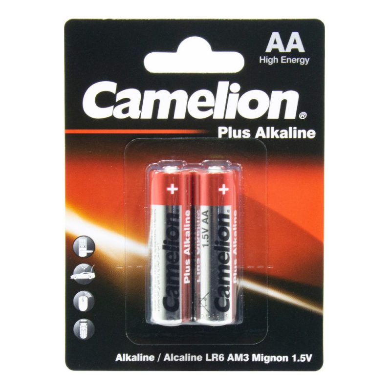 باتری قلمی آلکالاین Plus Alkaline دوتایی مارک Camelion باتری قلمی آلکالاین Plus Alkaline دوتایی مارک Camelion