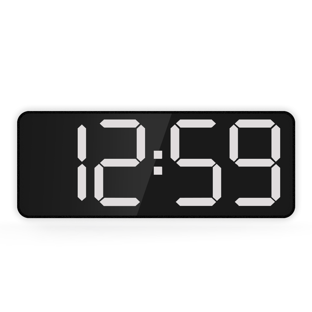 ساعت دیجیتالی LED آینه ای رومیزی زنگدار مدل 228