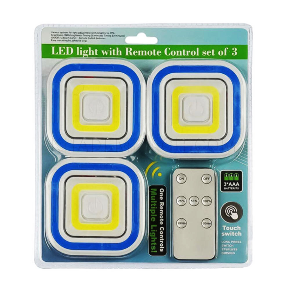 چراغ زیر کابینتی و سقفی ریموت دار مربعی