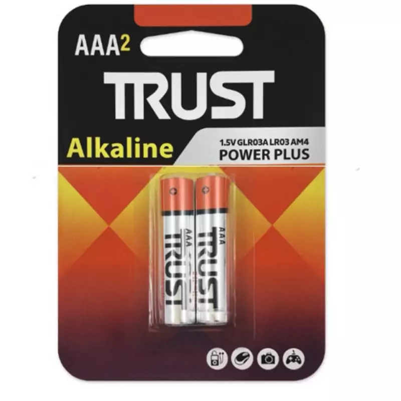 باتری نیم قلمی آلکالاین Alkaline دوتایی مارک TRUST