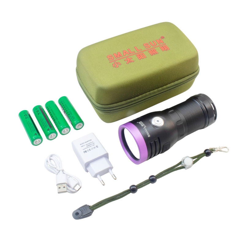 چراغ قوه UV بدنه فلزی 6LED اسمال سان SMALL SUN مدل ZY-H4