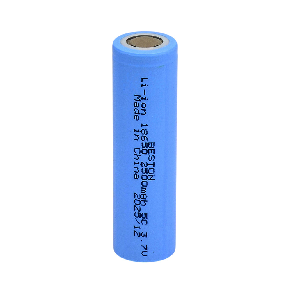 باتری لیتیوم یون 3.7v سایز 18650 2500mAh مارک BESTON ضریب جریان 5C