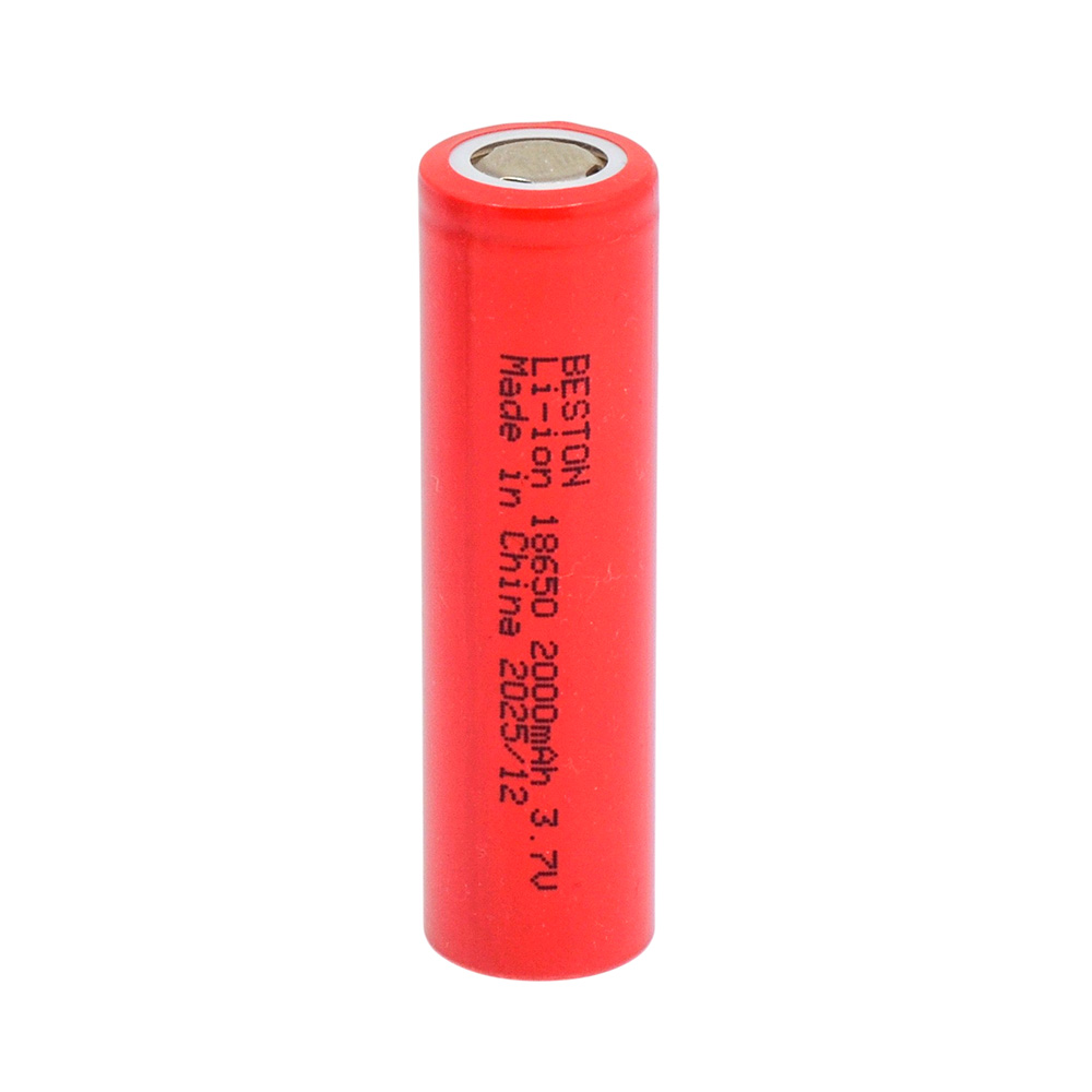 باتری لیتیوم یون 3.7v سایز 18650 2000mAh مارک BESTON